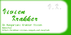 vivien krakker business card
